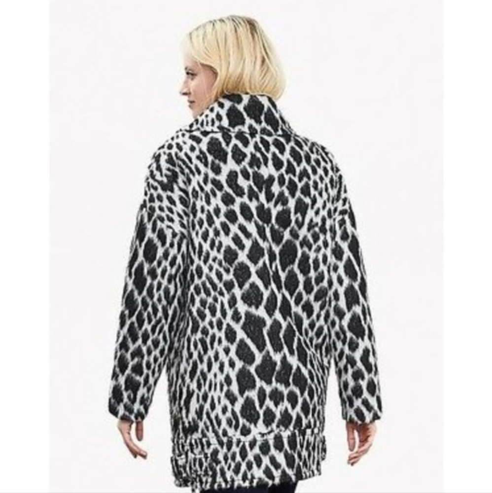 Banana Republic Snow Leopard Cocoon Jacket Coat Size XS - Picture 4 of 14